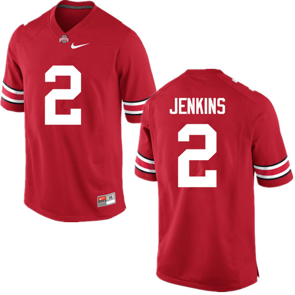 Men Ohio State Buckeyes #2 Malcolm Jenkins College Football Jerseys Game-Red